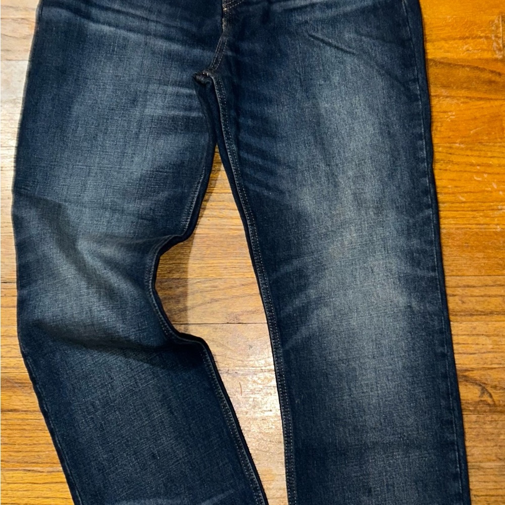 Zara Extreme Indigo Straight Cropped Jeans US size 8 NWT